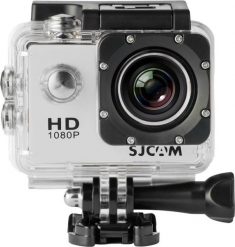 Kamera SJCAM SJ4000 srebrna. Szare kamery sportowe SJCAM. Za 259.00 zł.