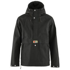 Kurtka turystyczna męska Fjallraven Vardag Anorak. Szare kurtki softshell męskie Fjällräven, m, bez wzorów, z softshellu, bez kaptura, trekkingowe. Za 872.55 zł.