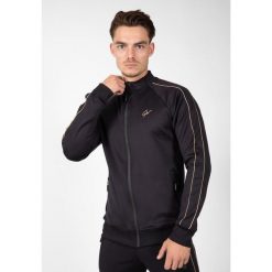 Bluza fitness męska Gorilla Wear Wenden Track Jacket. Czarne bluzy nierozpinane męskie GORILLA WEAR, m, bez wzorów, sportowe, bez ramiączek, bez kaptura. Za 309.00 zł.