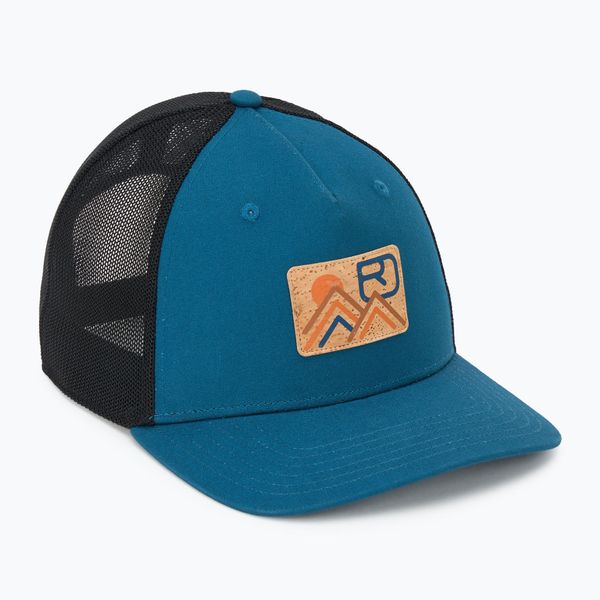 Czapka z daszkiem męska Ortovox Corky Trucker. Niebieskie czapki męskie ORTOVOX, bez wzorów, sportowe. Za 169.99 zł.