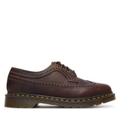Półbuty Dr. Martens. Brązowe codzienne półbuty męskie Dr. Martens, bez wzorów, bez obcasa, bez zapięcia. Za 669.99 zł.
