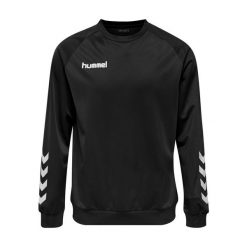 Bluza do piłki ręcznej dla dorosłych Hummel Promo Poly Sweatshirt. Czarne bluzy nierozpinane męskie HUMMEL, l, bez wzorów, sportowe, bez ramiączek, bez kaptura. Za 110.49 zł.