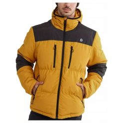 Kurtka męska Fundango Navarro Padded. Żółte kurtki męskie Fundango, m, bez wzorów, sportowe, bez ramiączek, bez kaptura. Za 399.90 zł.