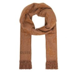 Szalik Guess. Brązowe szaliki męskie Guess, z aplikacjami. Za 189.99 zł.