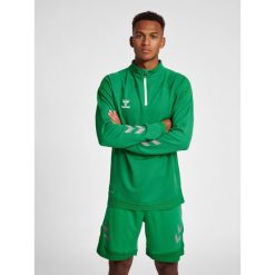 Bluza dresowa 1/2 zip Hummel Lead. Zielone bluzy nierozpinane męskie HUMMEL, s, bez wzorów, z dresówki, sportowe, bez ramiączek, bez kaptura. W wyprzedaży za 159.00 zł.