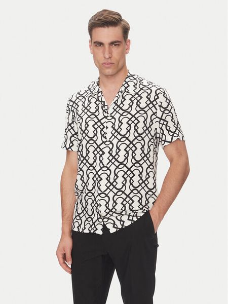 Baldessarini Koszula B3 76002.3720 Biały Regular Fit. Białe koszule męskie Baldessarini, m, bez wzorów, z wiskozy, bez kołnierzyka, bez ramiączek. Za 499.99 zł.