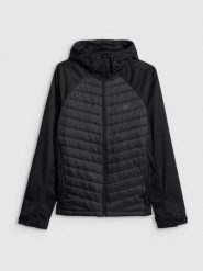 4F Kurtka softshell wiatroodporna membrana 5000 męska - czarna XXL. Czarne kurtki męskie 4f, l, bez wzorów, ze skóry, bez kaptura. Za 299.99 zł.