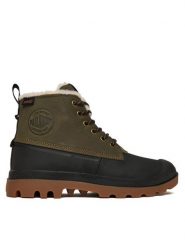 Palladium Trapery Pampa Duck Wl Wp+ 79547-325-M Zielony. Zielone buty zimowe męskie Palladium, bez wzorów, z materiału, bez obcasa, bez zapięcia. Za 699.99 zł.