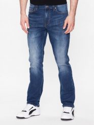 Mustang Jeansy Vegas 1008949 Niebieski Slim Fit. Niebieskie jeansy męskie Mustang, bez wzorów, z bawełny. Za 254.99 zł.