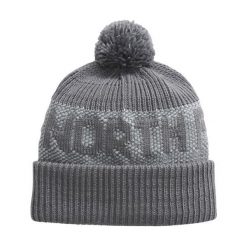 Czapka zimowa The North Face RETRO CABIN BEANIE. Szare czapki męskie The North Face, na zimę, bez wzorów, retro. W wyprzedaży za 139.00 zł.