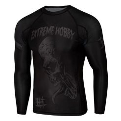 Koszulka sportowa męska Rashguard do MMA EXTREME HOBBY NIGHTMARE 2. Czarne bielizna termoaktywna męska EXTREME HOBBY, m, bez wzorów, z bawełny, bez ramiączek, do biegania. Za 209.00 zł.