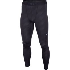 Getry treningowe męskie SPMF270 - głęboka czerń. Legginsy męskie marki 4f. W wyprzedaży za 79.99 zł.