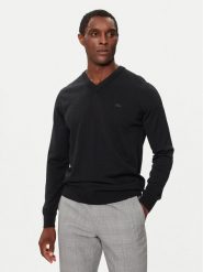 Lacoste Sweter AH1990 Czarny Regular Fit. Czarne kardigany męskie Lacoste, m, bez wzorów, z wełny, bez ramiączek. Za 589.99 zł.