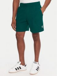 Adidas Szorty sportowe Essentials Trefoil JW1040 Zielony Regular Fit. Zielone szorty sportowe męskie ADIDAS, bez wzorów, z bawełny, sportowe. Za 189.99 zł.