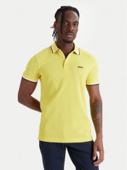 BOSS Polo Paddy 50469055 Żółty Regular Fit. Żółte koszulki polo męskie Boss, m, bez wzorów, z bawełny, bez kołnierzyka, bez ramiączek. Za 449.99 zł.