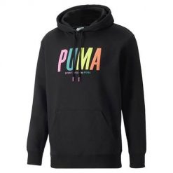 Bluza sportowa męska Puma Swxp Graphic. Czarne bluzy nierozpinane męskie Puma, m, bez wzorów, z kapturem. Za 417.00 zł.