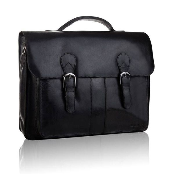 Torba męska BETLEWSKI vintage TBS-315 CZARNY. Czarne torby na laptopa męskie Betlewski, bez wzorów, z materiału. Za 649.00 zł.