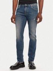 Dolce&Gabbana Jeansy GY07CZ G8LN7 Niebieski Slim Fit. Niebieskie jeansy męskie Dolce&Gabbana, bez wzorów, z bawełny. Za 3,419.00 zł.