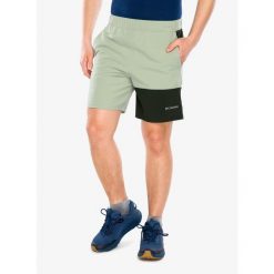 Spodenki turystyczne męskie Columbia Hike Color Block Short. Zielone szorty sportowe męskie Columbia, bez wzorów, sportowe. Za 119.00 zł.
