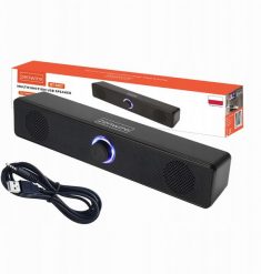 Mini Soundbar Głośniki Komputerowe 2.0 USB do Laptopa Komputera PC LED 18W Zenwire BT-S057. Soundbary Zenwire. Za 90.72 zł.