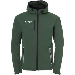Kurtka softshell Kempa. Czarne kurtki softshell męskie Kempa, m, bez wzorów, z softshellu, bez kaptura. Za 468.10 zł.
