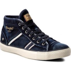 Sneakersy WRANGLER - Starry Mid Denim WF08626NT Blue/Denim 284. Niebieskie buty sportowe na co dzień męskie Wrangler, z denimu, eleganckie. W wyprzedaży za 179.00 zł.