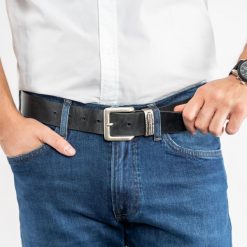 TOM TAILOR MĘSKI PASEK SKÓRZANY KLASYCZNY SKÓRA TG1008R15/791 40mm Gürtel BLACK. Czarne paski męskie Tom Tailor, bez wzorów, ze skóry, klasyczne. Za 99.99 zł.