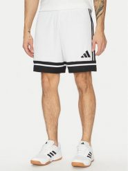 Adidas Szorty sportowe Squadra 25 JH3412 Biały Regular Fit. Białe szorty sportowe męskie ADIDAS, bez wzorów, z syntetyku, sportowe. Za 69.99 zł.