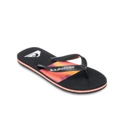 Klapki dla Mężczyzn MOLOKAI STRIPE 25. Czerwone klapki i japonki męskie Quiksilver, bez wzorów, z gumy. Za 99.99 zł.