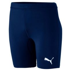 Spodenki kompresyjne męskie PUMA Liga Baselayer Short Tight. Fioletowe bielizna termoaktywna męska Puma, m, bez wzorów, bez ramiączek, do piłki nożnej. Za 99.00 zł.