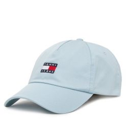 Czapka z daszkiem Tommy Jeans. Czapki męskie Tommy Jeans, bez wzorów, z jeansu. Za 149.99 zł.
