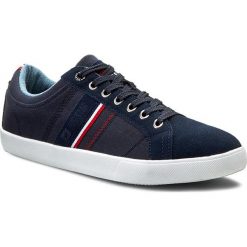 Sneakersy BIG STAR - U174075 Navy. Niebieskie buty sportowe na co dzień męskie Big Star, z gumy, retro. W wyprzedaży za 139.00 zł.