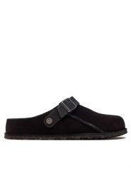 Birkenstock Sandały Lutry 1025323 Czarny. Czarne sandały męskie Birkenstock, ze skóry, bez zapięcia. Za 579.99 zł.