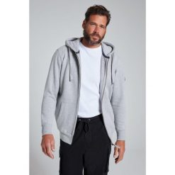 Męska Rozpinana bluza z kapturem dzianina dresowa do 8XL. Szare bluzy z kapturem męskie JAY-PI, m, bez wzorów, z bawełny, z kapturem. Za 343.99 zł.