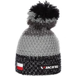 Czapka narciarska dla dorosłych Viking Cornet, z pomponem. Białe czapki męskie Viking, na zimę, bez wzorów, sportowe. Za 58.99 zł.