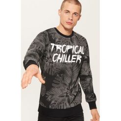 Bluza z tropikalnym printem - Czarny. Czarne bluzy nierozpinane męskie House. Za 79.99 zł.