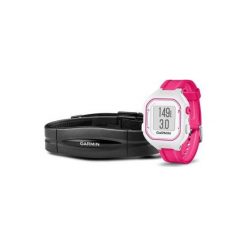 Zegarek sportowy z GPS GARMIN Forerunner 25 HRM (Mały) Biało-różowy. Białe zegarki sportowe Garmin. Za 699.00 zł.