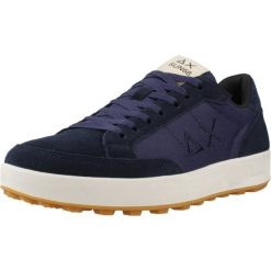 Buty SUN68 GENIUS Niebieski. Niebieskie buty trekkingowe męskie SUN68, bez wzorów, ze skóry, bez zapięcia, trekkingowe. Za 232.99 zł.