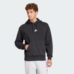 Bluza z kapturem Essentials Feelcozy French Terry. Białe bluzy nierozpinane męskie ADIDAS, xs, bez wzorów, z materiału, z kapturem. W wyprzedaży za 164.25 zł.