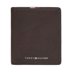 Portfel Tommy Hilfiger. Brązowe portfele męskie Tommy Hilfiger, bez wzorów. Za 249.99 zł.