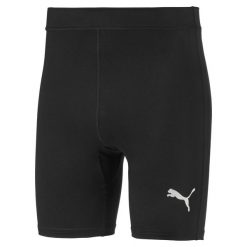 Spodenki kompresyjne męskie PUMA Liga Baselayer Short Tight. Czarne bielizna termoaktywna męska Puma, m, bez wzorów, bez ramiączek, do piłki nożnej. Za 164.36 zł.