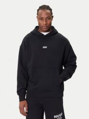 HUGO Bluza Nazardo 50510724 Czarny Loose Fit. Czarne bluzy nierozpinane męskie Hugo, l, bez wzorów, z bawełny, bez ramiączek, bez kaptura. Za 349.99 zł.