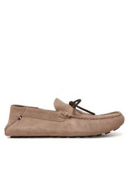 Tommy Hilfiger Mokasyny Hilfiger Folded Suede Driver FM0FM05385 Beżowy. Brązowe mokasyny męskie Tommy Hilfiger, ze skóry, bez zapięcia. Za 349.99 zł.