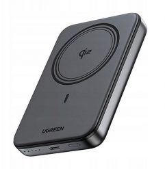 Powerbank magnetyczny 10000mAh UGREEN PB763 Qi2 USB-C 20W (czarny). Czarne powerbanki UGREEN. Za 170.28 zł.