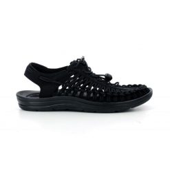 Buty do chodzenia męskie Keen Uneek. Czarne buty trekkingowe męskie Keen, bez wzorów, z materiału, bez zapięcia, trekkingowe. Za 485.55 zł.
