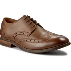 Półbuty CLARKS - Exton Brogue 261177167 Tobacco Leather. Codzienne półbuty męskie Clarks. W wyprzedaży za 239.00 zł.