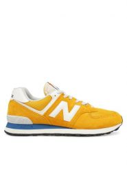 New Balance Sneakersy U574VPY Żółty. Żółte buty sportowe na co dzień męskie New Balance, m, bez wzorów, ze skóry, bez ramiączek, bez kaptura. Za 359.99 zł.