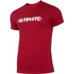 T-shirt męski TSM217 - ciemna czerwień. T-shirty męskie marki 4f. Za 29.99 zł.