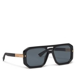 Okulary przeciwsłoneczne Dsquared2. Czarne okulary przeciwsłoneczne męskie Dsquared2, bez wzorów. Za 919.99 zł.
