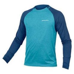 Dżersej z długim rękawem Endura SingleTrack. Niebieskie koszulki męskie z długim rękawem ENDURA, s, bez wzorów, z dżerseju, sportowe, bez kołnierzyka, bez ramiączek. Za 239.99 zł.